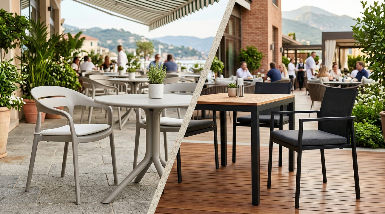 Aluminium or Polypropylene for Terrace Furniture? A Guide for Hospitality Professionals