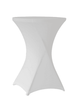 Rental of cocktail tablecloths - White