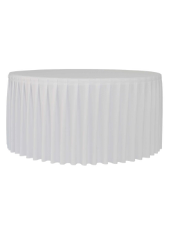 Pleated tablecloth for table Planet