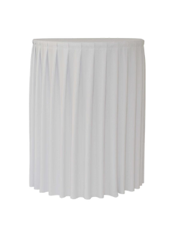 Pleated tablecloth for Cocktail table