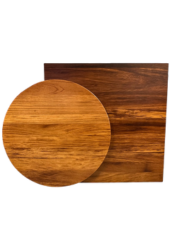 Iroko table top 70 x 70