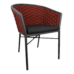 Monaco Dark Red Armchair