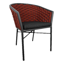 Monaco Dark Red Armchair