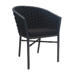 Monaco Black Armchair