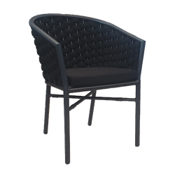 Monaco Black Armchair