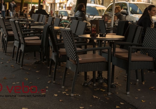 Victory hospitality stackable garden chairs, Ljubljana