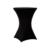 11. Cocktail tablecloth rental - Black