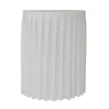 5. Pleated tablecloth for Cocktail table