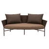 21. Abet Brown Loveseat