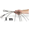 2. Plastic-coated steel cable 1 m