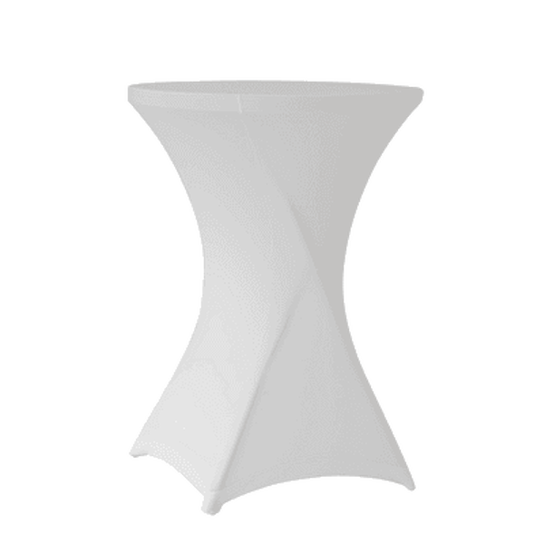 10. Rental of cocktail tablecloths - White