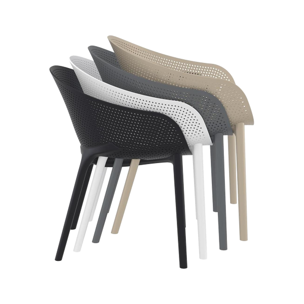 Sky Siesta White Armchair