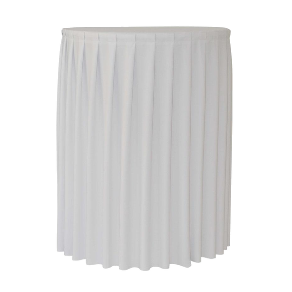 5. Pleated tablecloth for Cocktail table