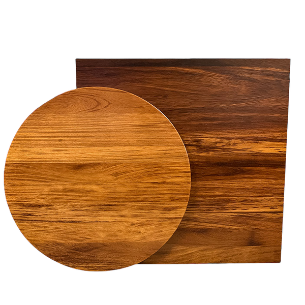Iroko table top 70 x 70