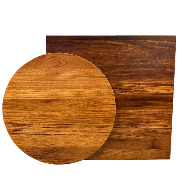 Iroko table top 70 x 70