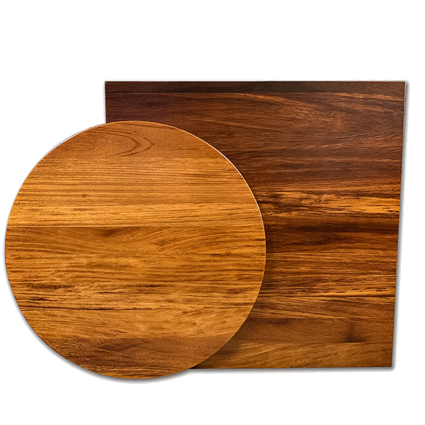 Iroko table top 80 x 80