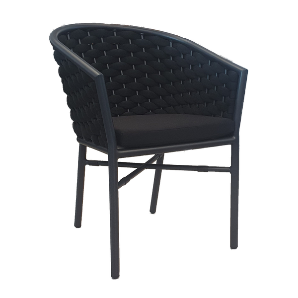 Monaco Black Armchair