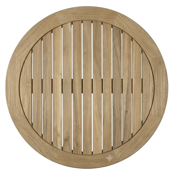 Teak tabletop &Phi;70