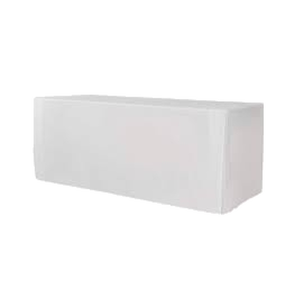 Tablecloth rental for rectangular table XL 180 - Plain - White