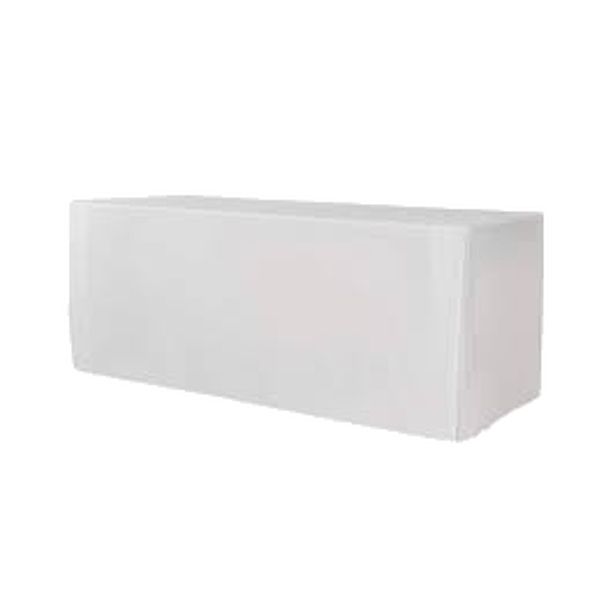 Tablecloth rental for rectangular table XL 180 - Plain - White