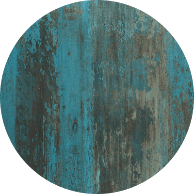 iCon -  Aqua painted metal - okrogla