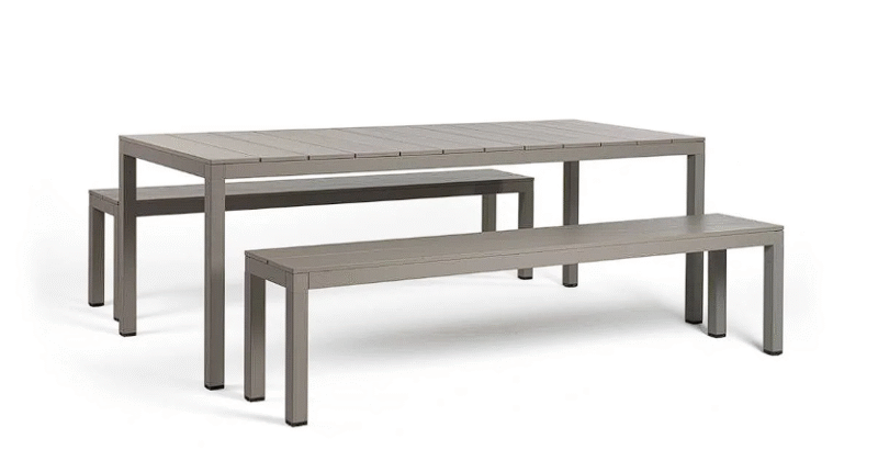 Vrtni jedilni komplet Set Rio Bench Alu